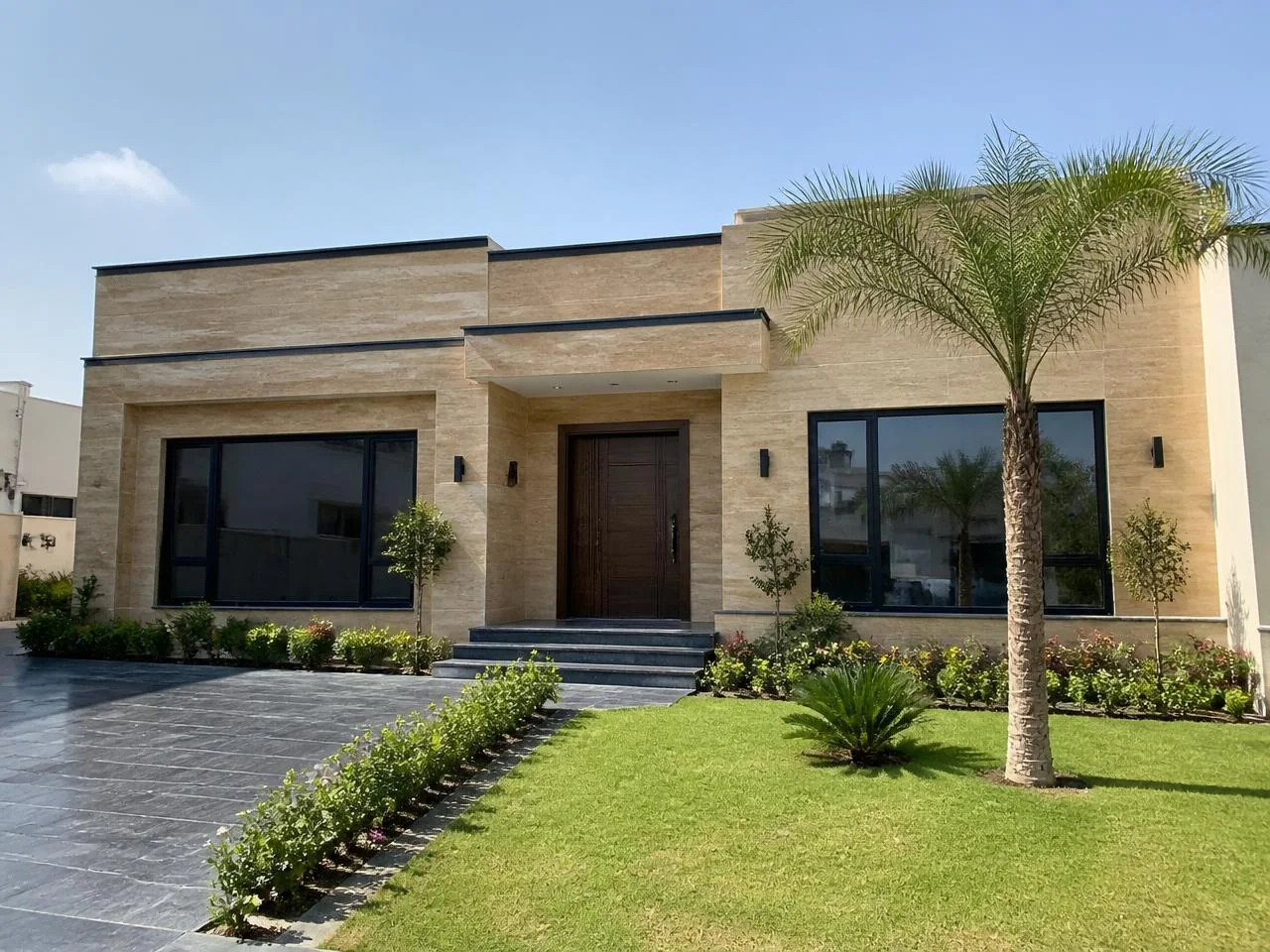 Contemporary bungalow front elevation